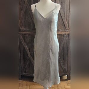 NWT Rag Bone Astrid Slip Dress Silver